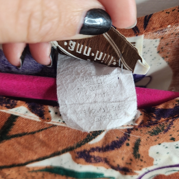 Vintage 80s Ann Hill Floral Short Sleeve Top Blouse Small - Picture 5 of 8